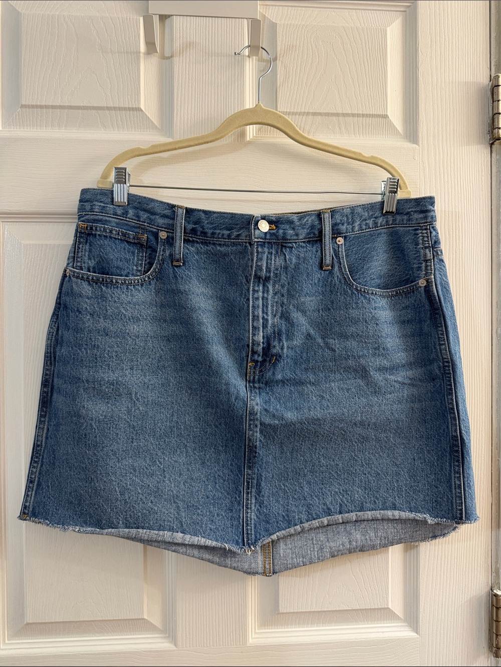 Madewell Blue Denim Mini Skirt